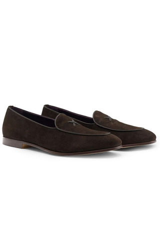 X Suede Loafer - Nicotine