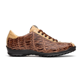 Marco Di Milano Saulo Men's Shoes Orix Exotic Ostrich / Alligator Casual Sneakers (MDM1045)