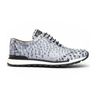 Marco Di Milano Scanno Men's Shoes Newspaper Exotic Ostrich Casual Sneakers (MDM1048)