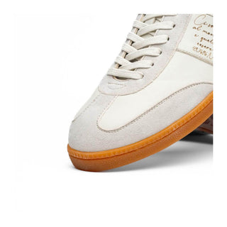 Zelli Italia Shizzo Men's Shoes White Suede & Calf-Skin Leather Signature Sneaker (ZEL1049)