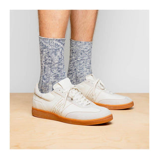 Zelli Italia Shizzo Men's Shoes White Suede & Calf-Skin Leather Signature Sneaker (ZEL1049)