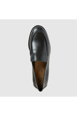 Aquatalia Sinita leather loafer in Black - view 3