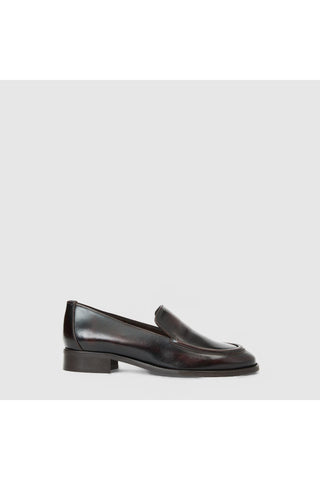 Aquatalia Sinita brush-off leather loafer in Espresso - view 1