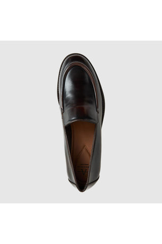 Aquatalia Sinita brush-off leather loafer in Espresso - view 3