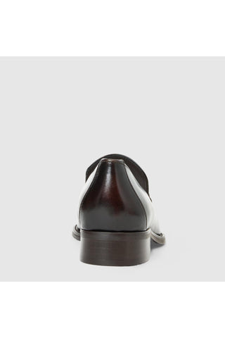Aquatalia Sinita brush-off leather loafer in Espresso - view 6