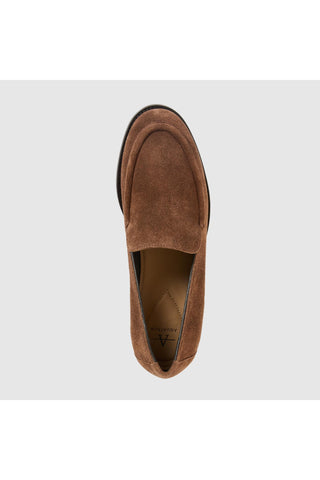 Aquatalia Sinita suede loafer in Cognac - view 3