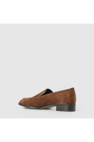 Aquatalia Sinita suede loafer in Cognac - view 4