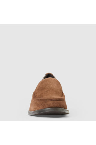 Aquatalia Sinita suede loafer in Cognac - view 5