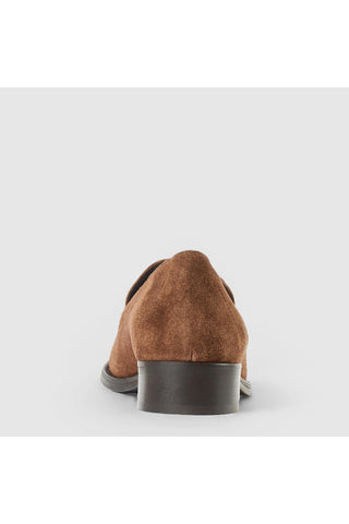 Aquatalia Sinita suede loafer in Cognac - view 6