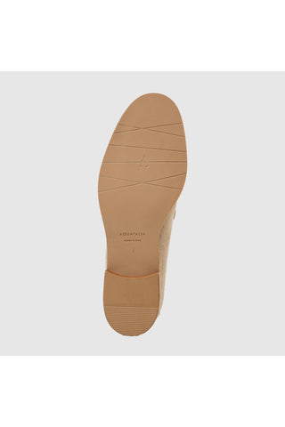 Aquatalia Sinita suede loafer in Stone - view 7