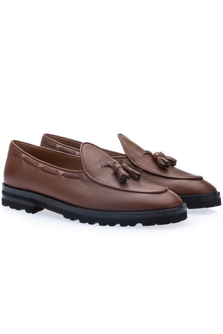 Tangerine 8-T Deer Loafers-Dellamoda
