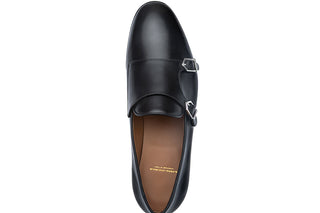 SPGM1387 Odilon Nappa black loafer top view