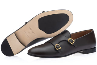 SPGM1387 Odilon Nappa cocoa loafer leather sole