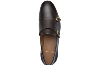 SPGM1387 Odilon Nappa cocoa loafer top view