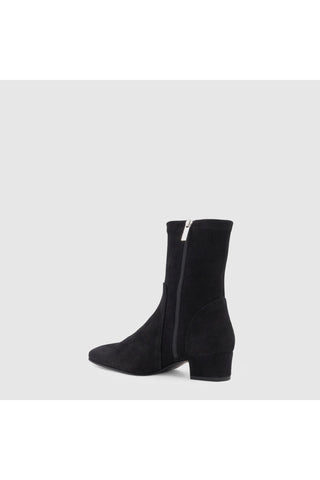 Aquatalia Stassi suede ankle boot in Black - rear