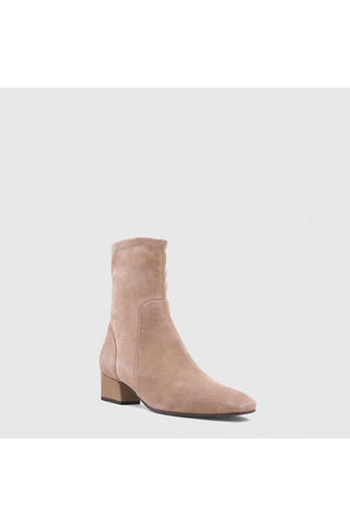 Aquatalia Stassi suede ankle boot in Champagne - view 2