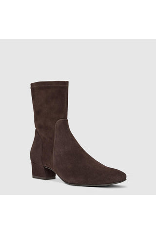 Aquatalia Stassi suede ankle boot in Espresso - view 2