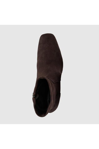 Aquatalia Stassi suede ankle boot in Espresso - view 3