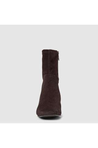 Aquatalia Stassi suede ankle boot in Espresso - view 5