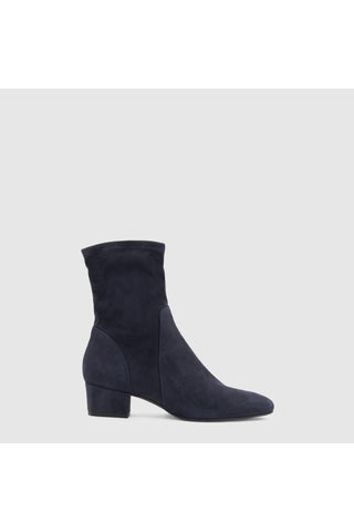 Aquatalia Stassi suede ankle boot in Navy - view 1