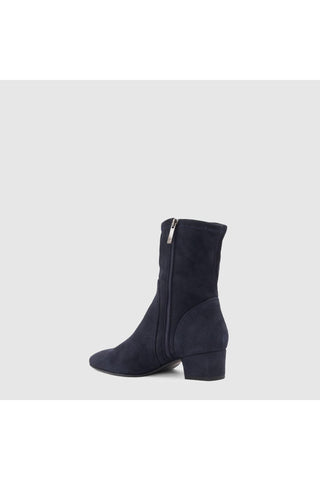 Aquatalia Stassi suede ankle boot in Navy - view 4