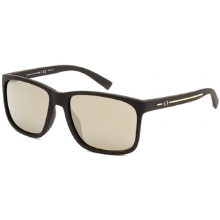 Armani Exchange AX4041SF Sunglasses Matte Brown / Light Mirror Gold