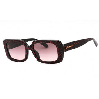 Coach 0HC8380U Sunglasses  Pattern Pearly Ruby Signature C/Gradient Grey S