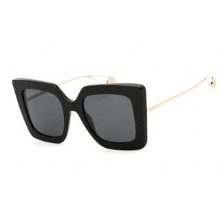 Gucci GG0435S Sunglasses Black-Gold / Grey