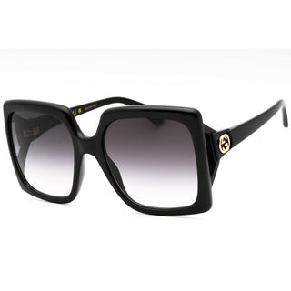 Gucci GG0876S Sunglasses Shiny Black / Grey Gradient