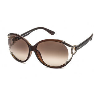 Salvatore Ferragamo SF600S Sunglasses Dark Brown / Brown Gray Gradient
