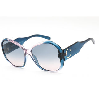 Salvatore Ferragamo SF942S Sunglasses Blue Antique Rose / Blue Rose Gradient