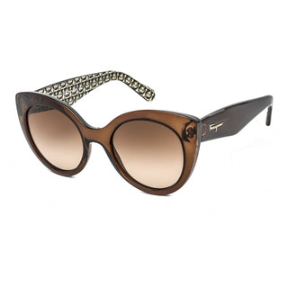 Salvatore Ferragamo SF964S Sunglasses Crystal Brown / Brown Gradient