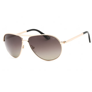 Tom Ford FT0144 MARKO Sunglasses Shiny Rose Gold / smoke polarized