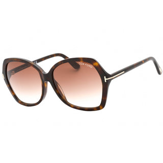 Tom Ford FT0328 Carola Sunglasses Dark Havana / Gradient Brown