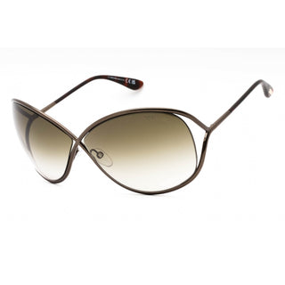 Tom Ford FT0130 Sunglasses Shiny Dark Bronze / Brown Gradient