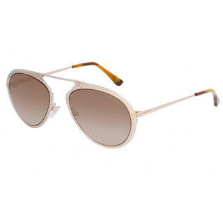 Tom Ford FT0508 Sunglasses Shiny Rose Gold / Gradient Brown