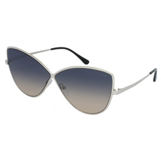 Tom Ford FT0569 Sunglasses Shiny Palladium / Gradient Smoke
