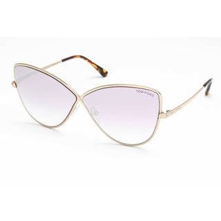 Tom Ford FT0569 Sunglasses Shiny Rose Gold / Pink gradient