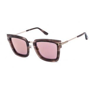 Tom Ford FT0573 Sunglasses Coloured Havana / Brown Mirror
