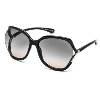 Tom Ford FT0578 Sunglasses Shiny Black / Gradient Smoke