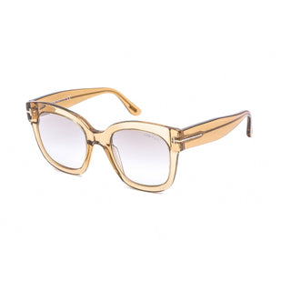 Tom Ford FT0613 Sunglasses Shiny Light Brown / Brown Gradient