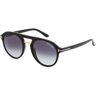 Tom Ford FT0675 Sunglasses Shiny Black / Gradient Blue