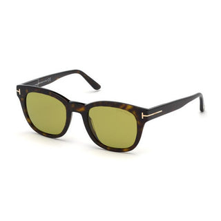 Tom Ford FT0676 Sunglasses Dark Havana / Green