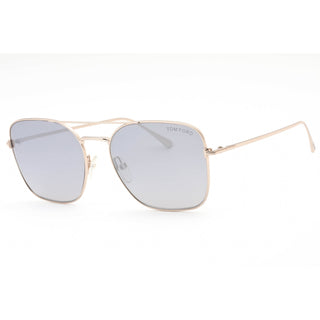 Tom Ford FT0680 Sunglasses Shiny Rose Gold / Mirrored Smoke