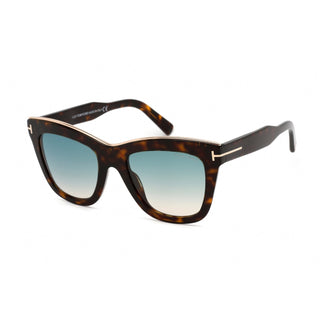 Tom Ford FT0685 Sunglasses Shiny Dark Havana / Gradient Turquoise