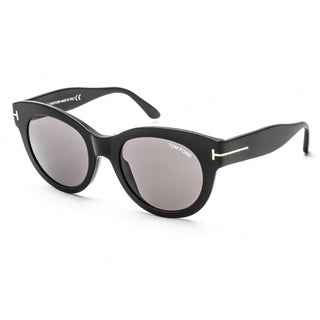 Tom Ford FT0741 Sunglasses Shiny Black / Smoke