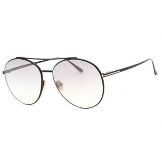 Tom Ford FT0757 Sunglasses Shiny Black / Smoke Mirror