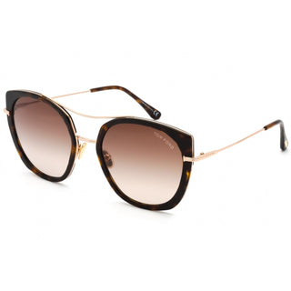 Tom Ford FT0760 Sunglasses Dark Havana / gradient brown