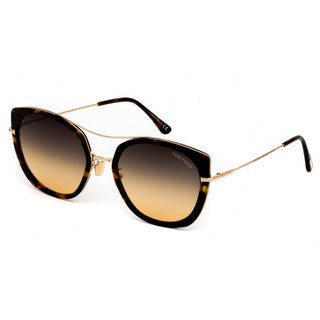 Tom Ford FT0760-F Sunglasses Coloured Havana / gradient smoke