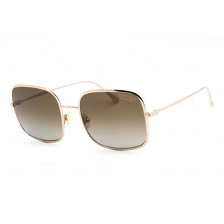 Tom Ford FT0865 Sunglasses Shiny Rose Gold / Brown Polarized